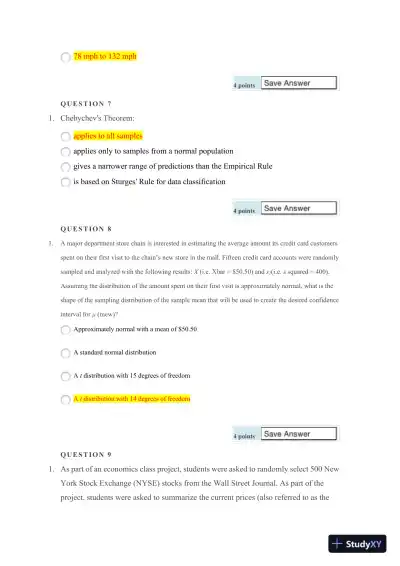 Statistical Methods and Analysis: A Comprehensive Assessment - Page 4 preview image