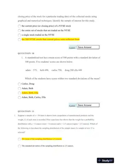 Statistical Methods and Analysis: A Comprehensive Assessment - Page 5 preview image