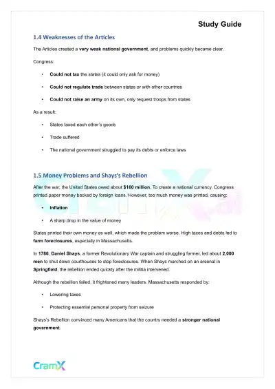 U.S. History I - Creating a New Nation - Page 3 preview image