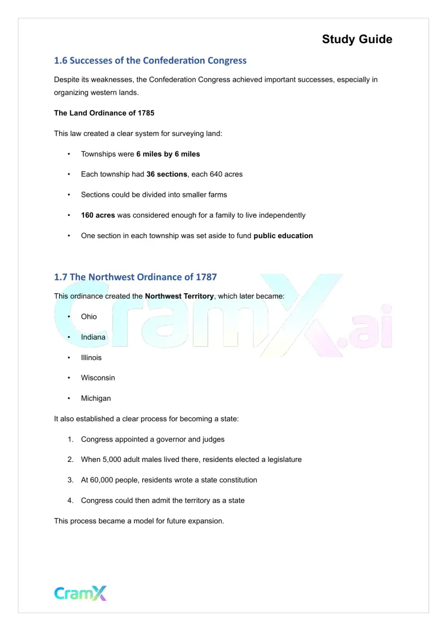 U.S. History I - Creating a New Nation, page 4