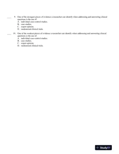 Reading, Understanding, and Applying Nursing Research, Revised Reprint 4th Edition Test Bank - Page 9 preview image