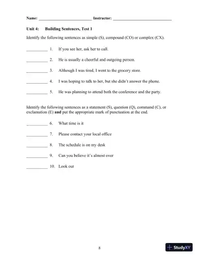 Grammar Matters, 1st Edition Test Bank - Page 14 preview image