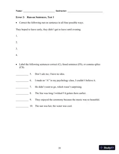 Grammar Matters, 1st Edition Test Bank - Page 26 preview image
