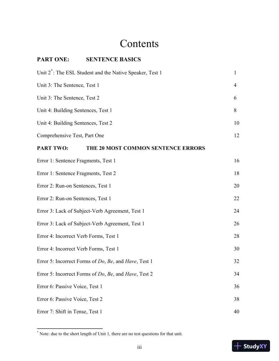 Grammar Matters, 1st Edition Test Bank, page 3