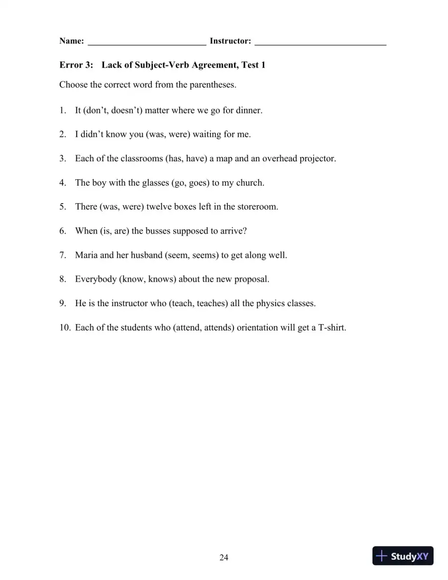 Grammar Matters, 1st Edition Test Bank, page 30