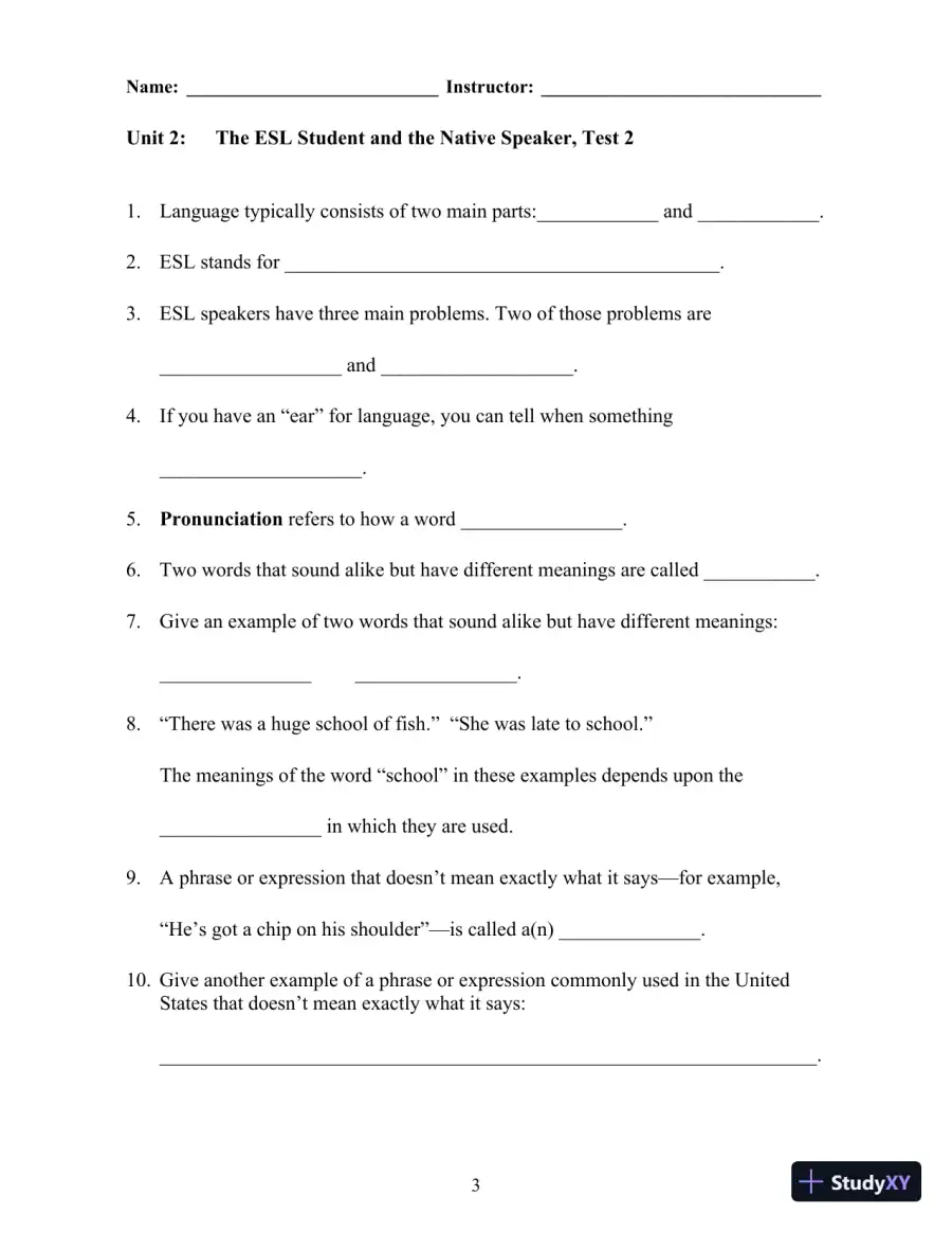 Grammar Matters, 1st Edition Test Bank, page 9
