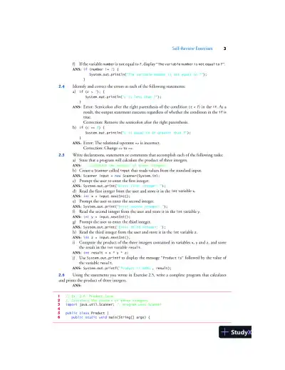 Solution Manual for Java How To Program, Late Objects, 11th Edition - Page 10 preview image