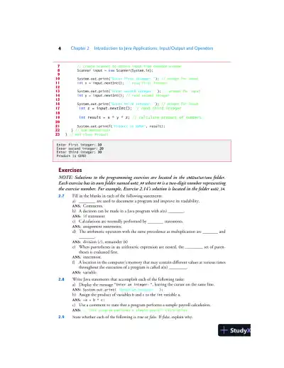 Solution Manual for Java How To Program, Late Objects, 11th Edition - Page 11 preview image