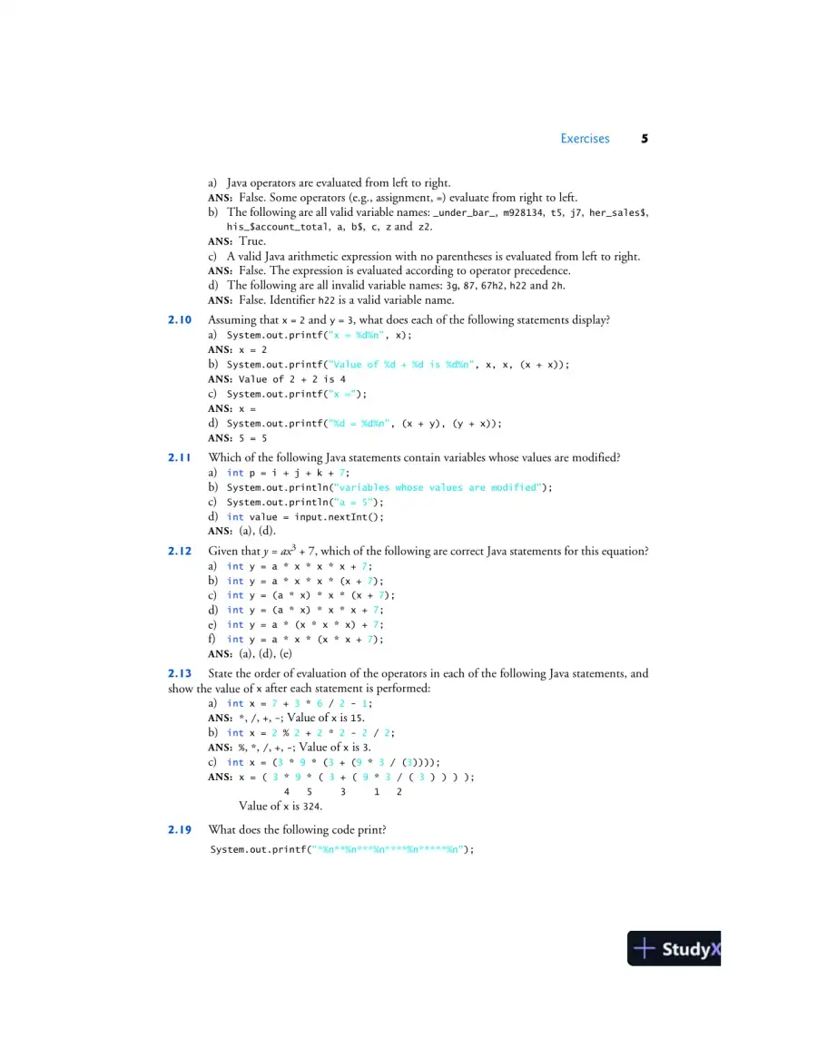 Solution Manual for Java How To Program, Late Objects, 11th Edition, page 12