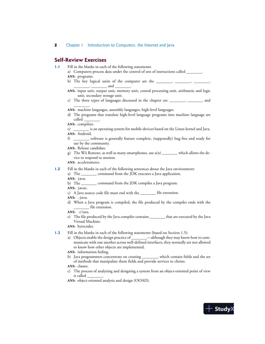 Solution Manual for Java How To Program, Late Objects, 11th Edition, page 3