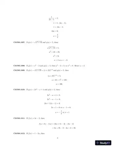 Solution Manual For Calculus, 6th Edition - Page 3 preview image