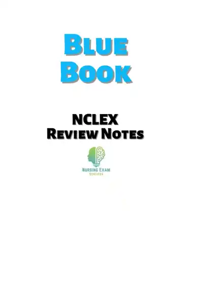 Blue Book NCLEX Review notes - Page 1 preview image