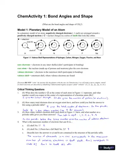 Solution Manual For Organic Chemistry: A Guided Inquiry, 2nd Edition - Page 1 preview image