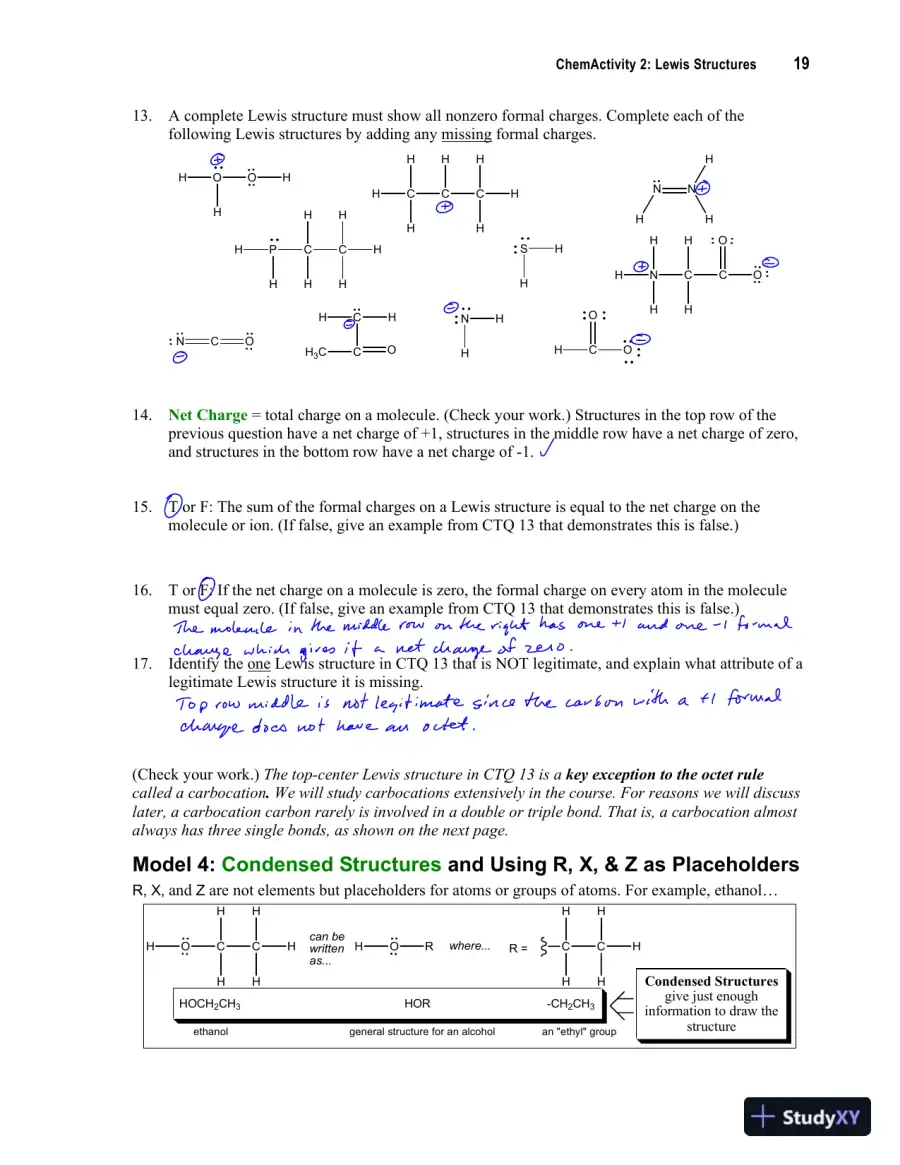 Solution Manual For Organic Chemistry: A Guided Inquiry, 2nd Edition, page 13