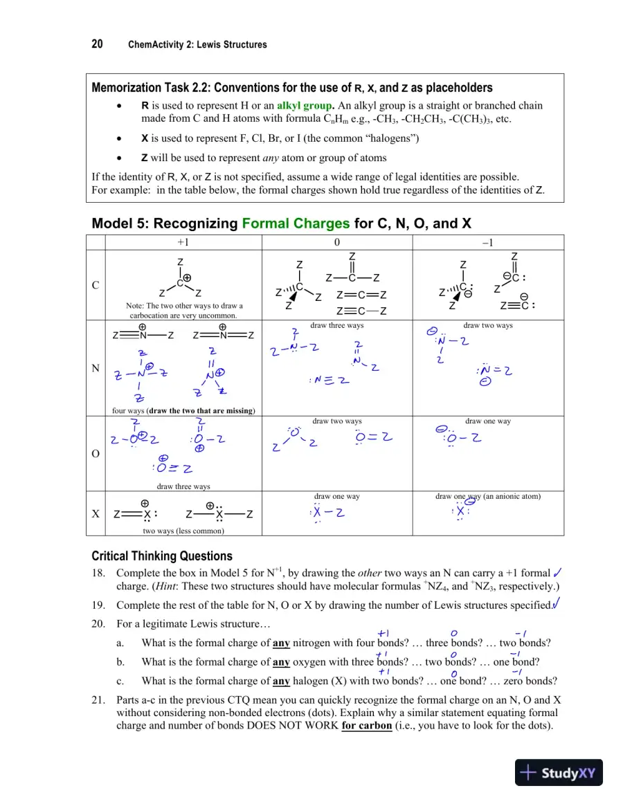 Solution Manual For Organic Chemistry: A Guided Inquiry, 2nd Edition, page 14