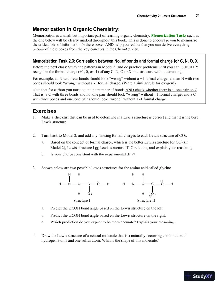 Solution Manual For Organic Chemistry: A Guided Inquiry, 2nd Edition, page 15