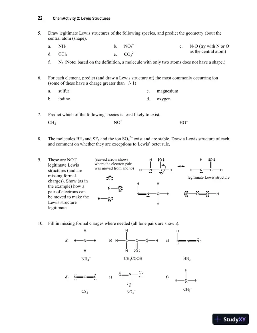 Solution Manual For Organic Chemistry: A Guided Inquiry, 2nd Edition, page 16