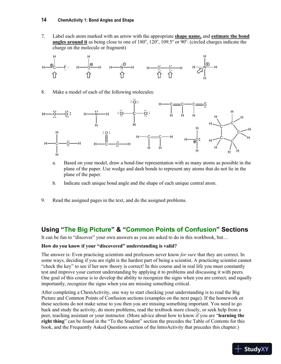 Solution Manual For Organic Chemistry: A Guided Inquiry, 2nd Edition, page 8