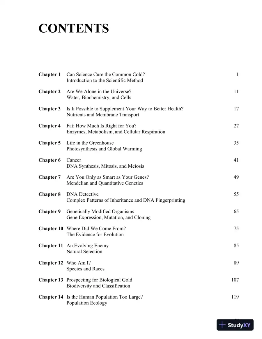 Revision Notes for Biology Science for Life, 4th Edition, page 3