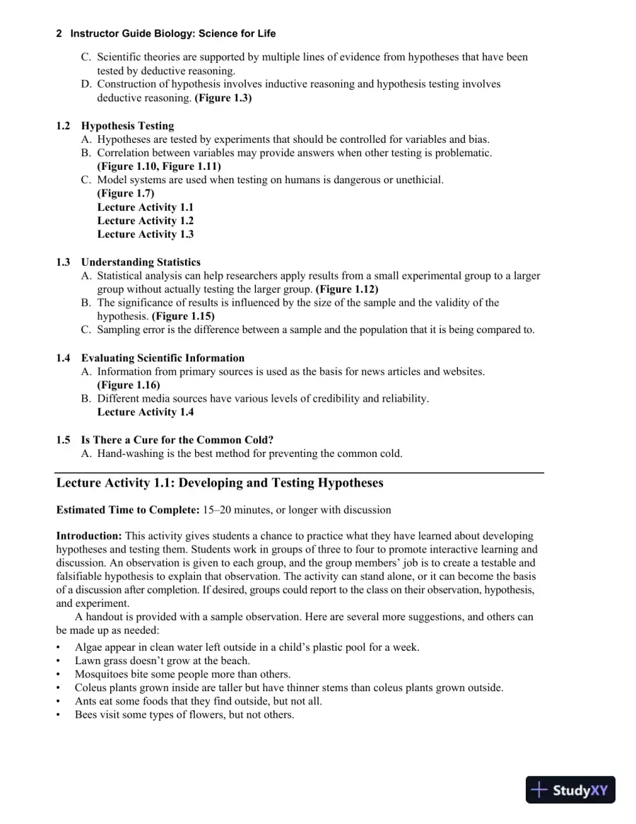 Revision Notes for Biology Science for Life, 4th Edition, page 6