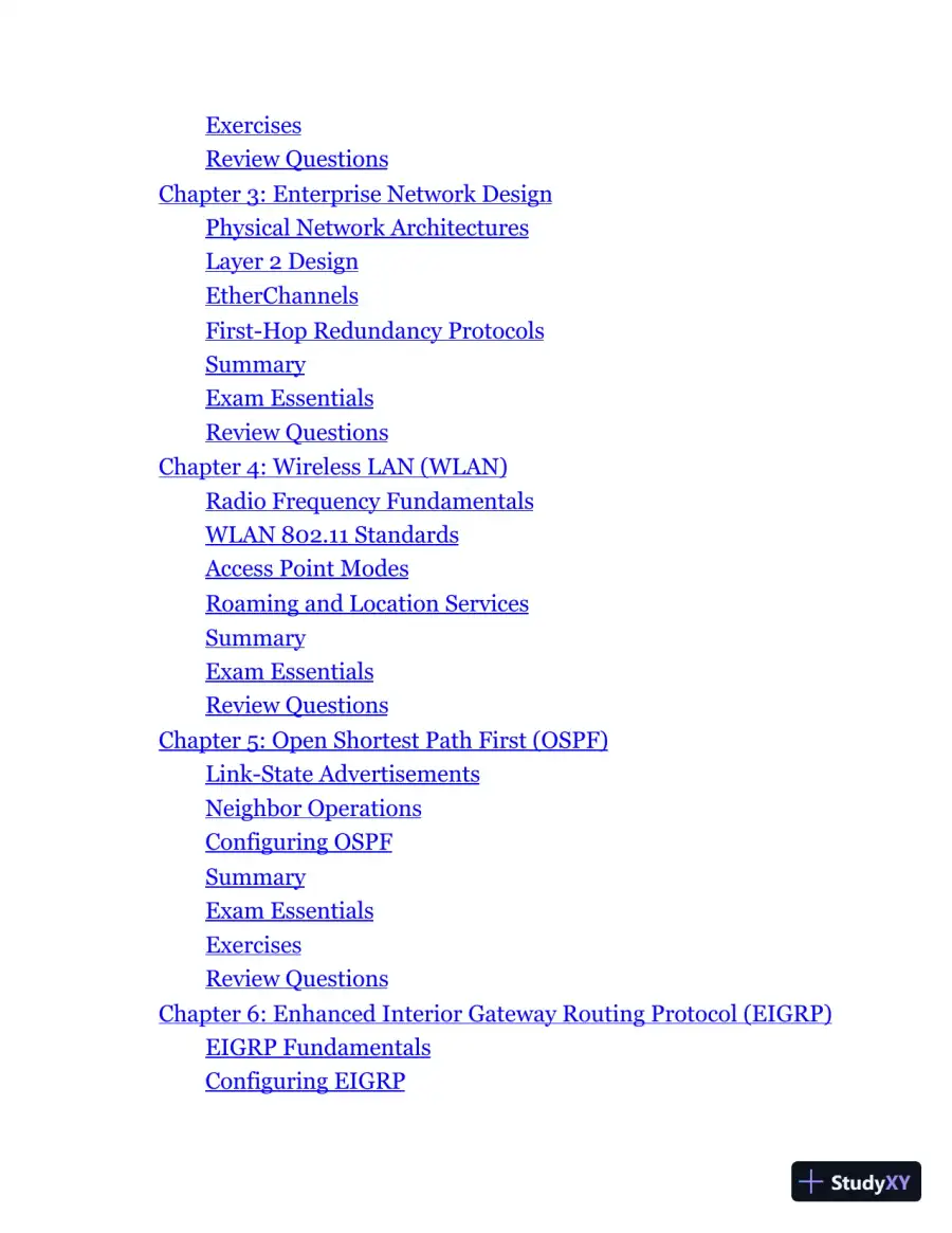 CCNP Enterprise Certification Study Guide (2020), page 10