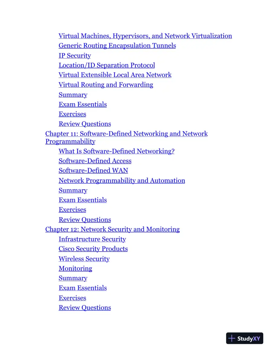 CCNP Enterprise Certification Study Guide (2020), page 12
