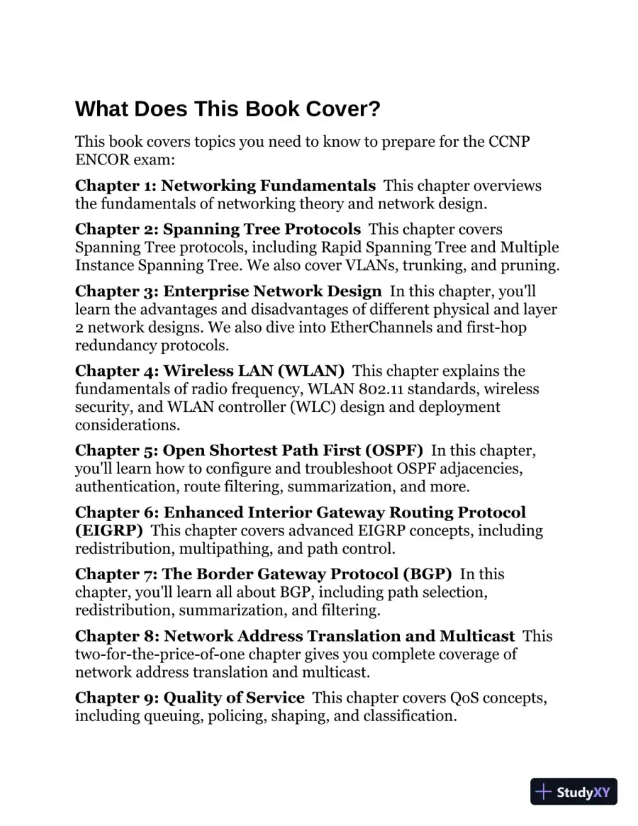 CCNP Enterprise Certification Study Guide (2020), page 23