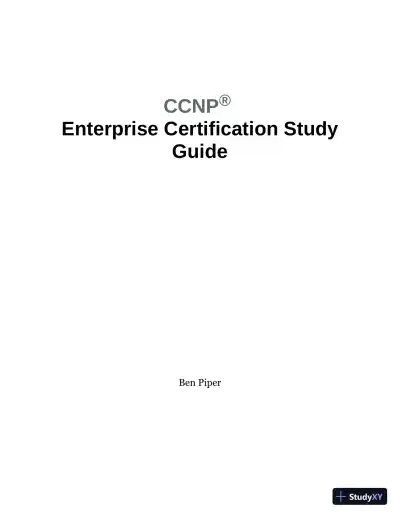 CCNP Enterprise Certification Study Guide (2020) - Page 3 preview image