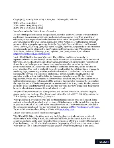 CCNP Enterprise Certification Study Guide (2020) - Page 5 preview image