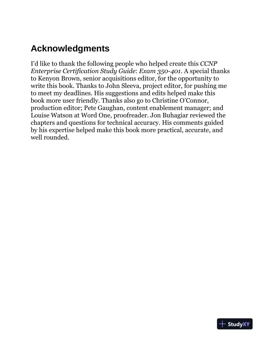 CCNP Enterprise Certification Study Guide (2020), page 7