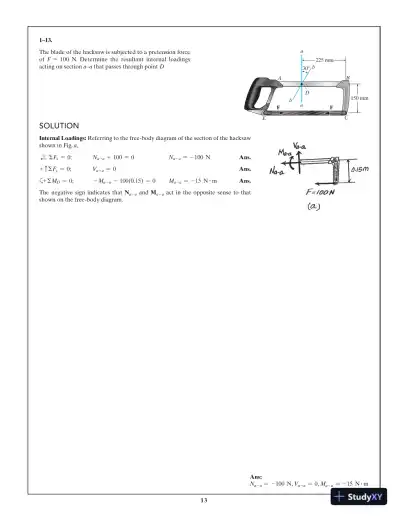 Mechanics of Materials, 10th Edition Solution Manual - Page 14 preview image