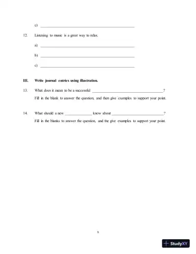 Test Bank for Along These Lines: Writing Paragraphs and Essays, 8th Edition - Page 12 preview image