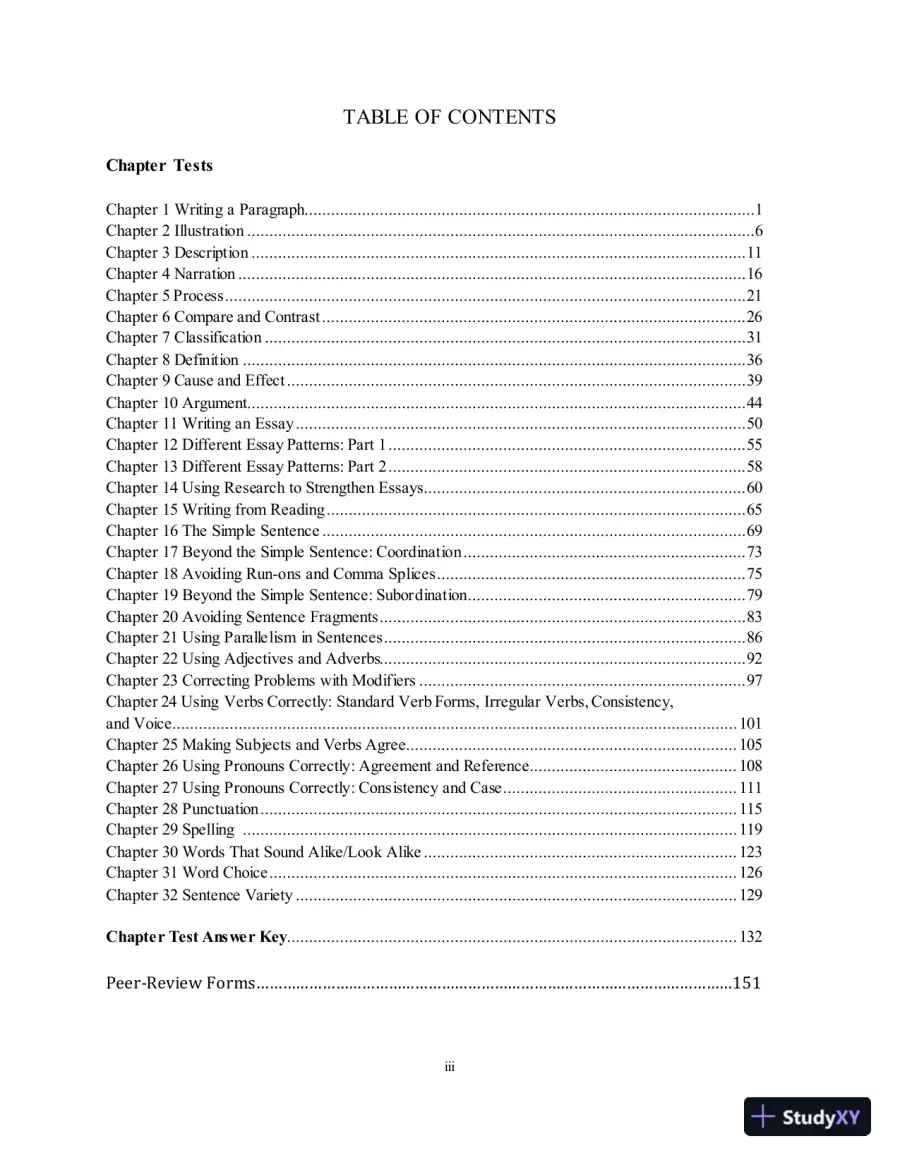 Test Bank for Along These Lines: Writing Paragraphs and Essays, 8th Edition, page 3