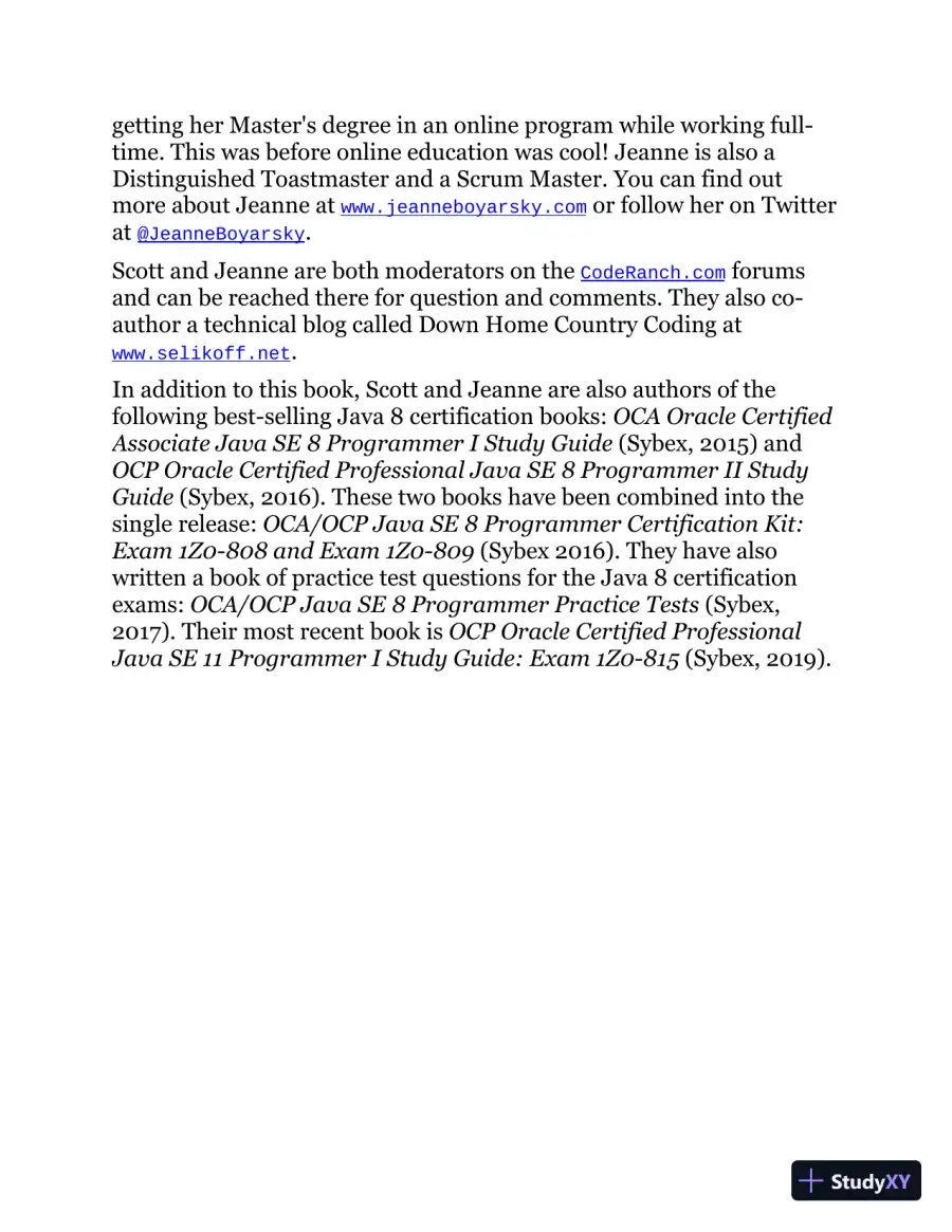 Study Guide Exam 1Z0-816 and Exam 1Z0-817 (2020), page 24