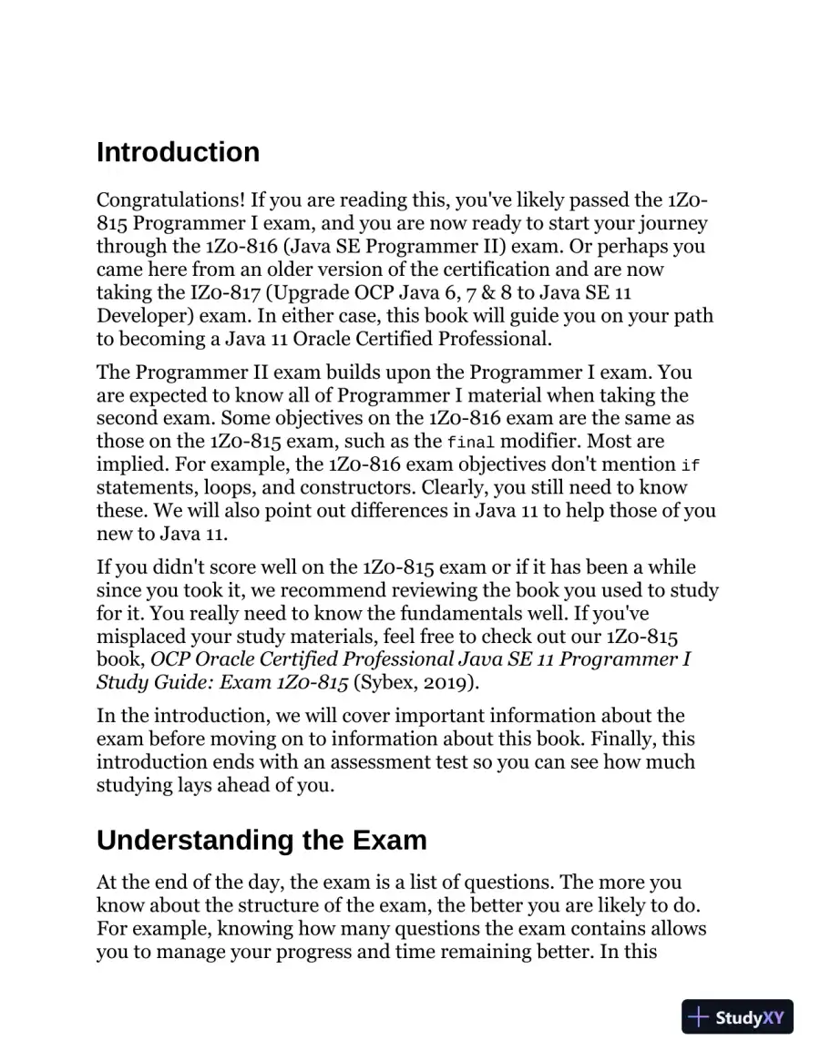 Study Guide Exam 1Z0-816 and Exam 1Z0-817 (2020), page 25