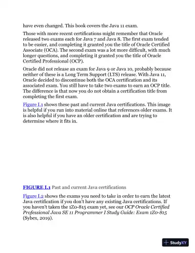 Study Guide Exam 1Z0-816 and Exam 1Z0-817 (2020) - Page 27 preview image
