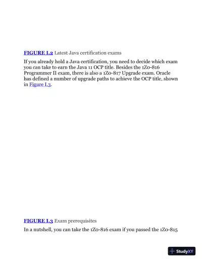 Study Guide Exam 1Z0-816 and Exam 1Z0-817 (2020) - Page 28 preview image