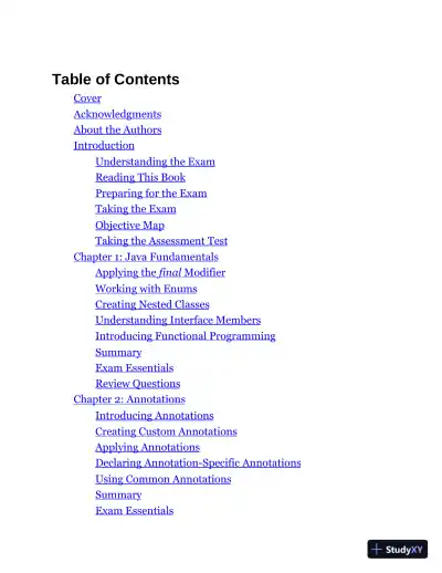 Study Guide Exam 1Z0-816 and Exam 1Z0-817 (2020) - Page 3 preview image