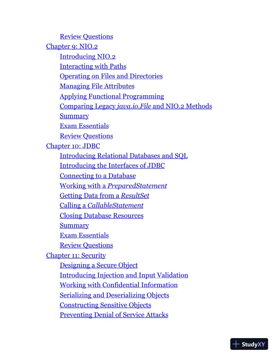 Study Guide Exam 1Z0-816 and Exam 1Z0-817 (2020), page 6