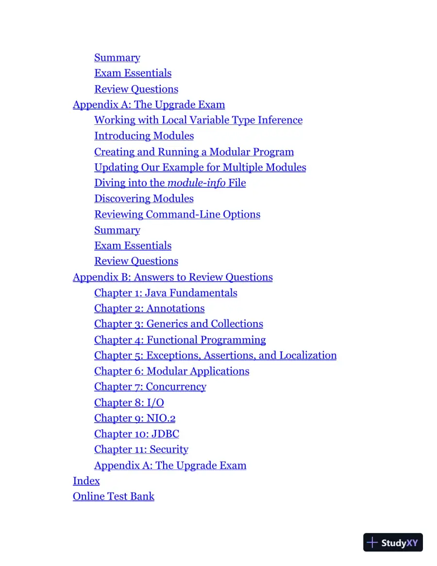 Study Guide Exam 1Z0-816 and Exam 1Z0-817 (2020), page 7