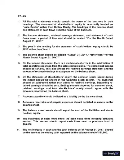 Solution Manual For Survey of Accounting, 9th Edition - Page 14 preview image