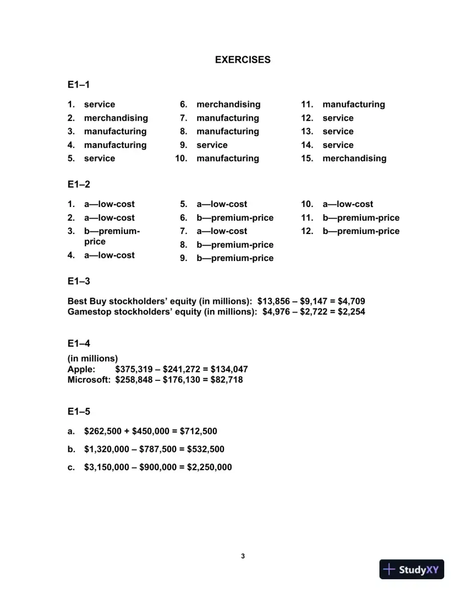 Solution Manual For Survey of Accounting, 9th Edition, page 4
