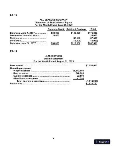 Solution Manual For Survey of Accounting, 9th Edition - Page 7 preview image