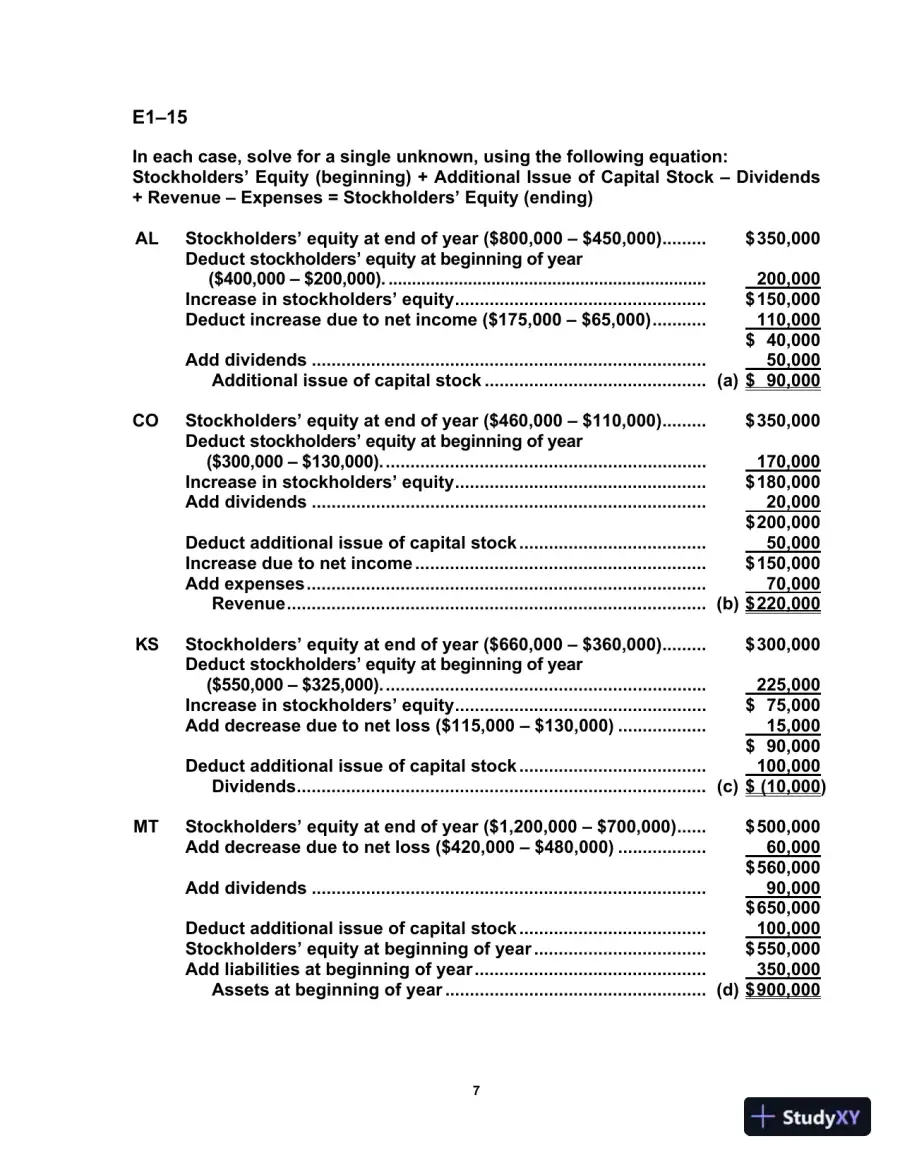 Solution Manual For Survey of Accounting, 9th Edition, page 8