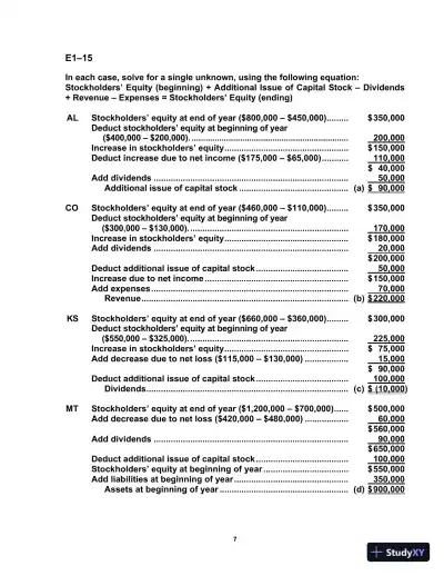 Solution Manual For Survey of Accounting, 9th Edition - Page 8 preview image