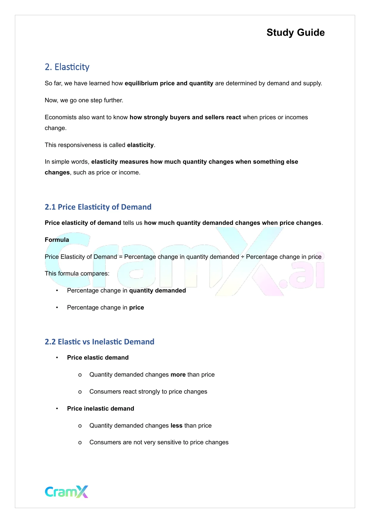Economics - Demand, Supply, and Elasticity - Page 5 preview image