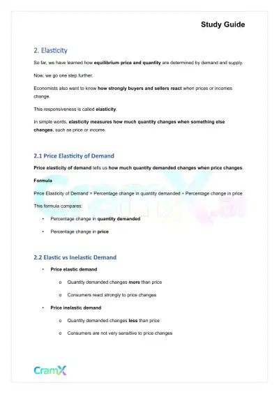 Economics - Demand, Supply, and Elasticity - Page 5 preview image