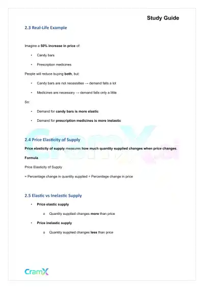 Economics - Demand, Supply, and Elasticity - Page 6 preview image