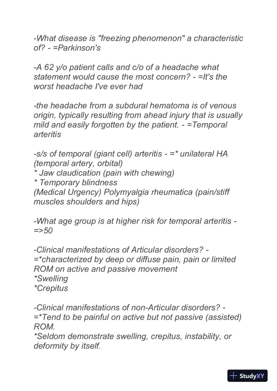 NURS623 Clinical Analysis Practice Exam With Answers (65 Solved Questions), page 4