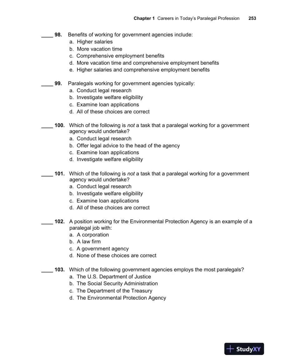 Paralegal Today: The Essentials, 6th Edition Test Bank, page 16